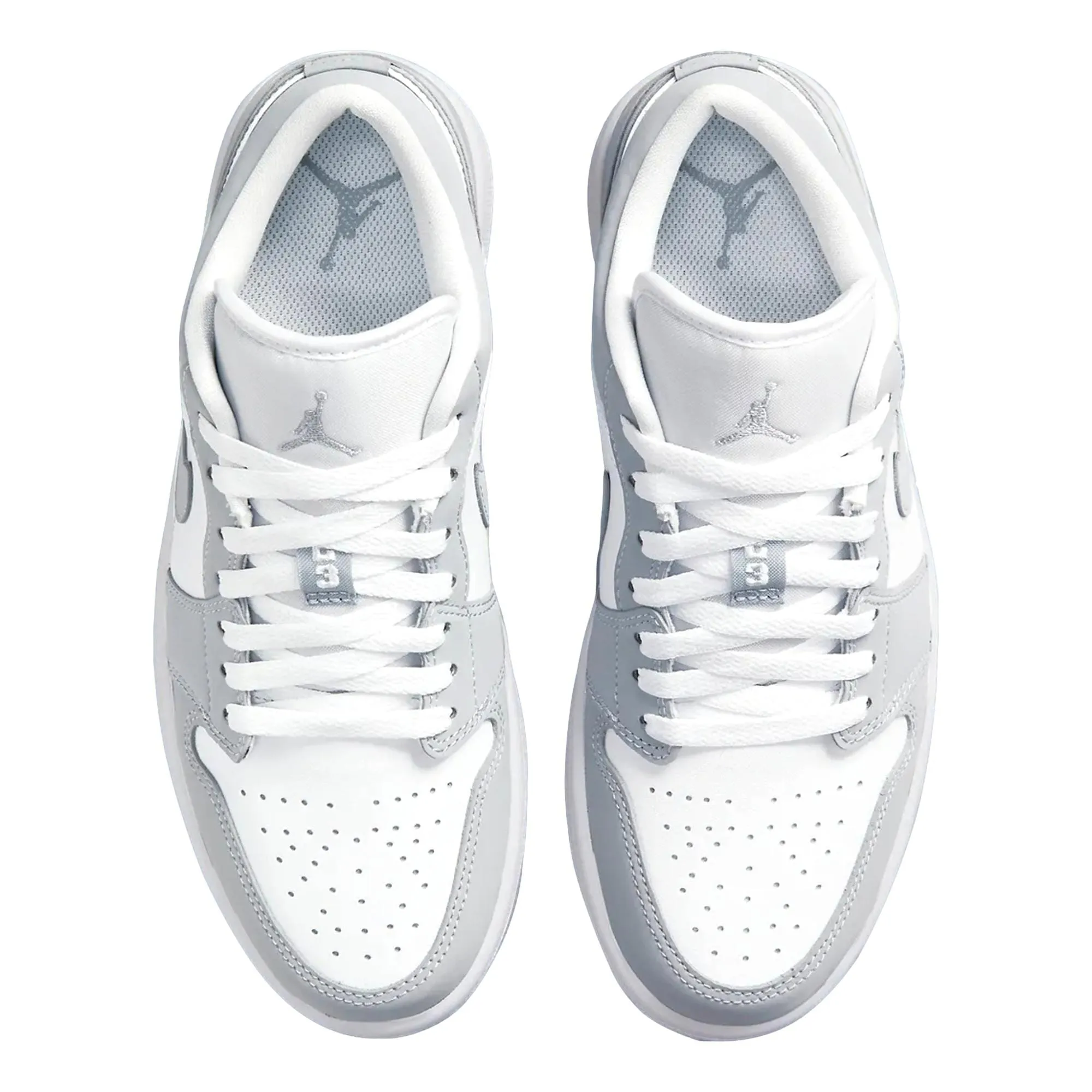 Nike Air Jordan 1 Low White/Wolf Grey-Aluminum  DC0774-105 Women's