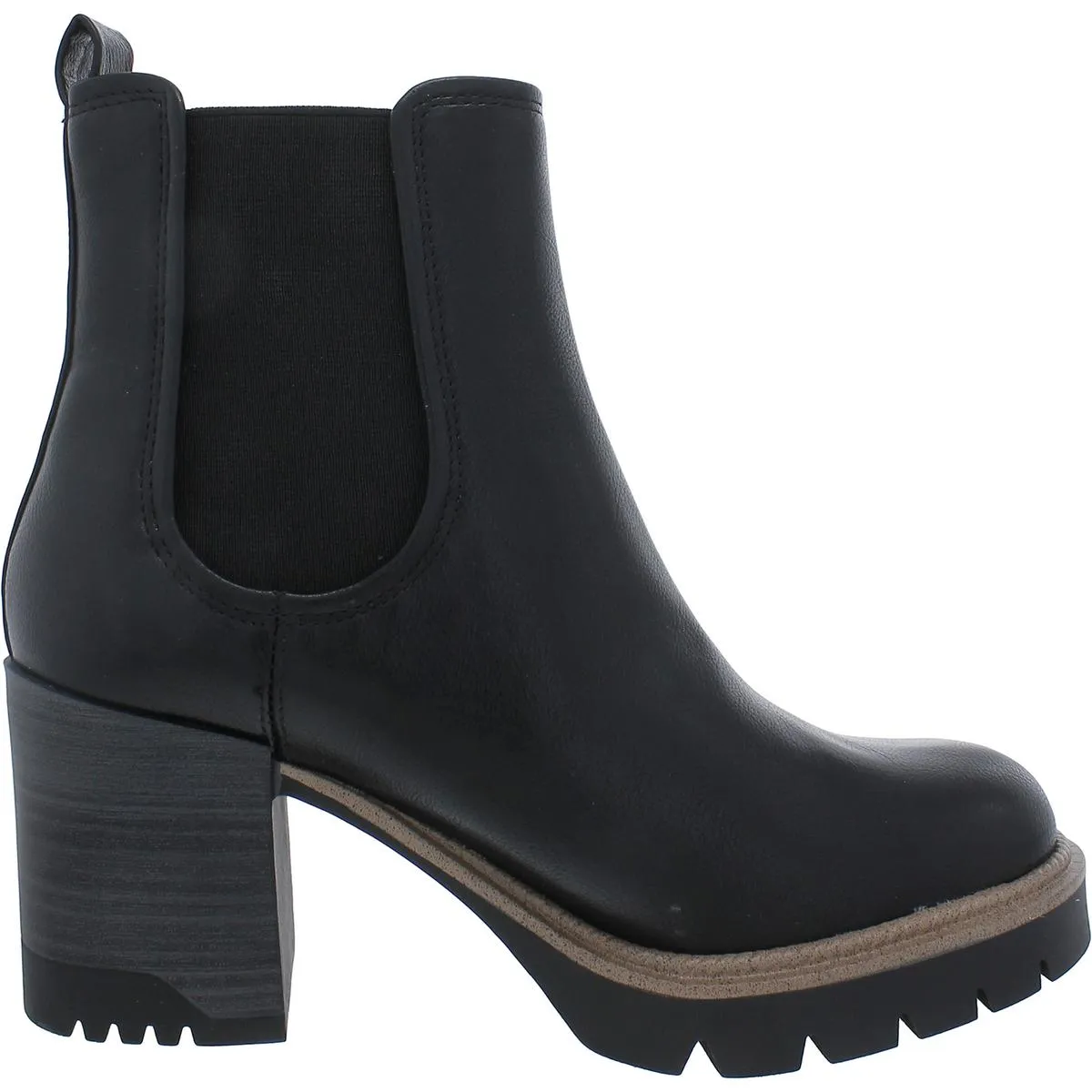 Nilo Womens Faux Leather Pull On Chelsea Boots