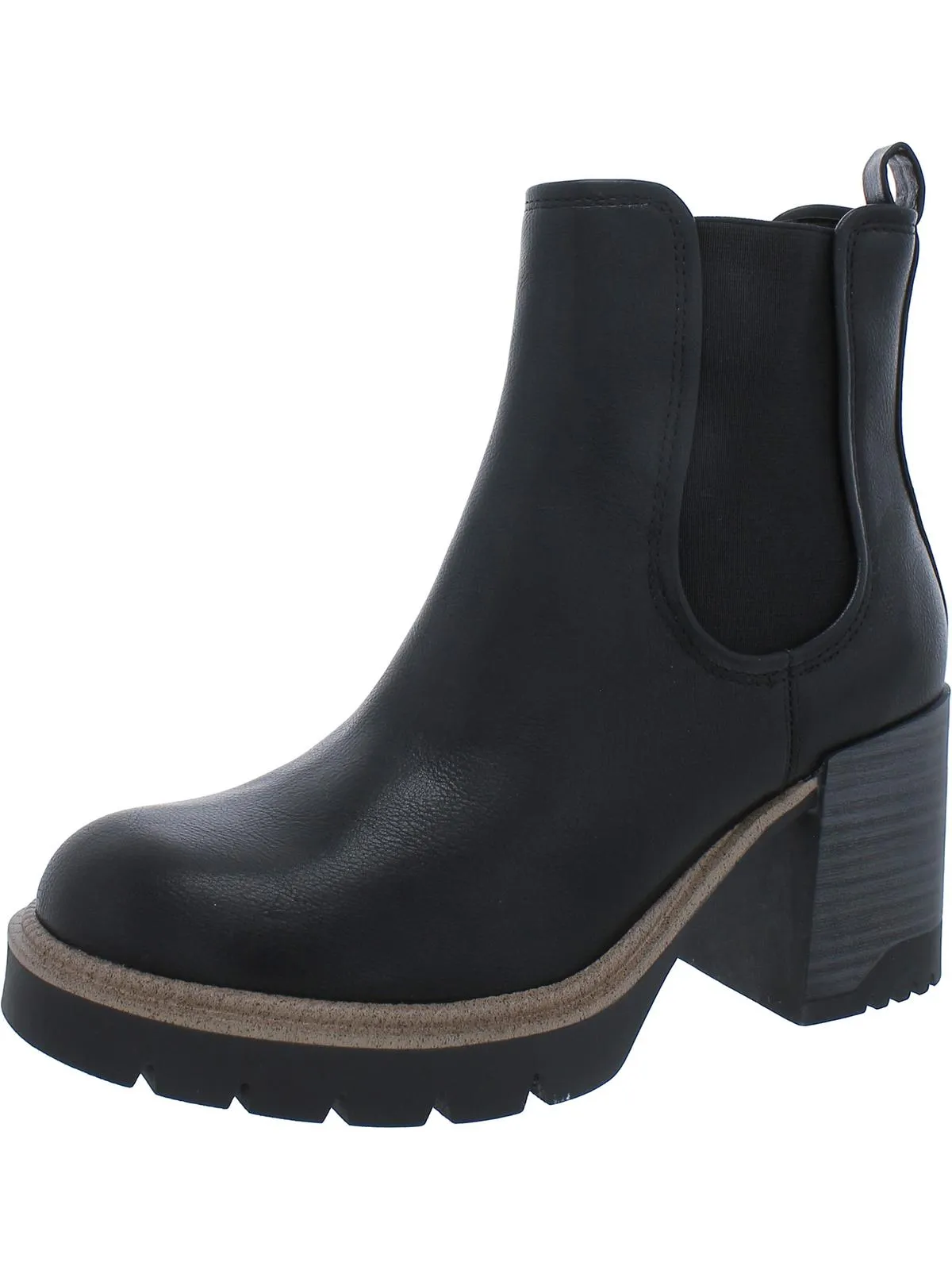 Nilo Womens Faux Leather Pull On Chelsea Boots