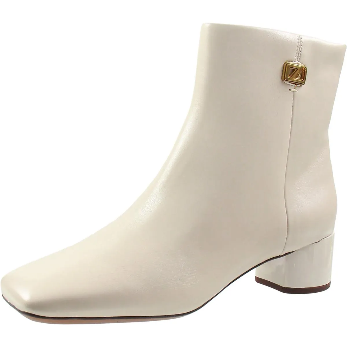 Noah  Womens Faux Leather Block Heel Booties