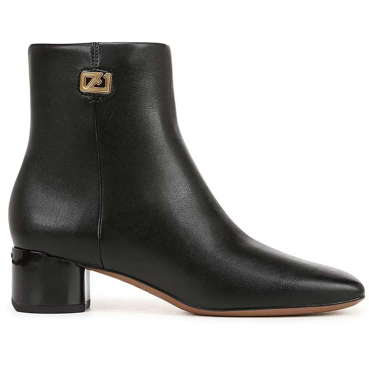 Noah  Womens Faux Leather Block Heel Booties