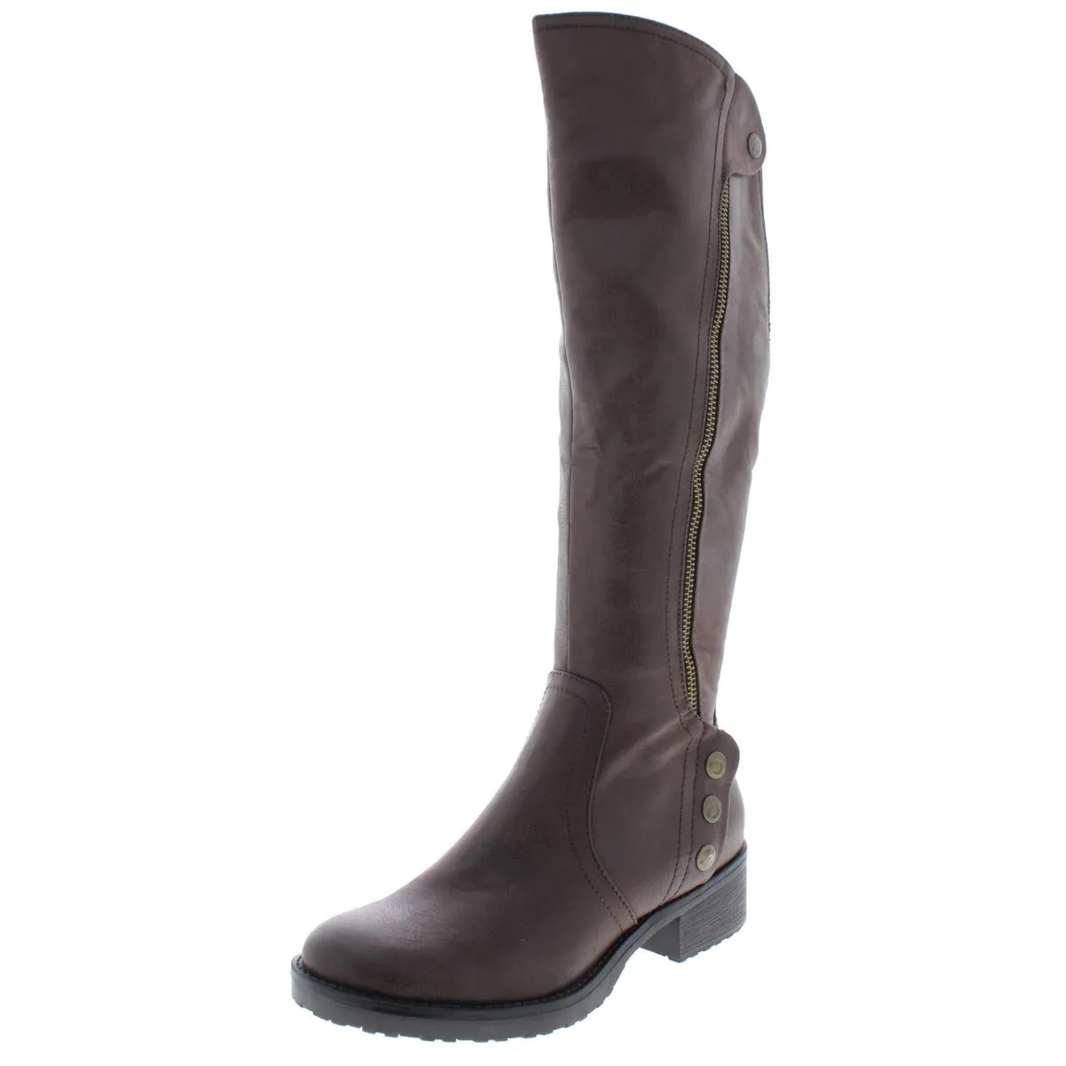 Oria Womens Padded Insole Knee-High Riding Boots