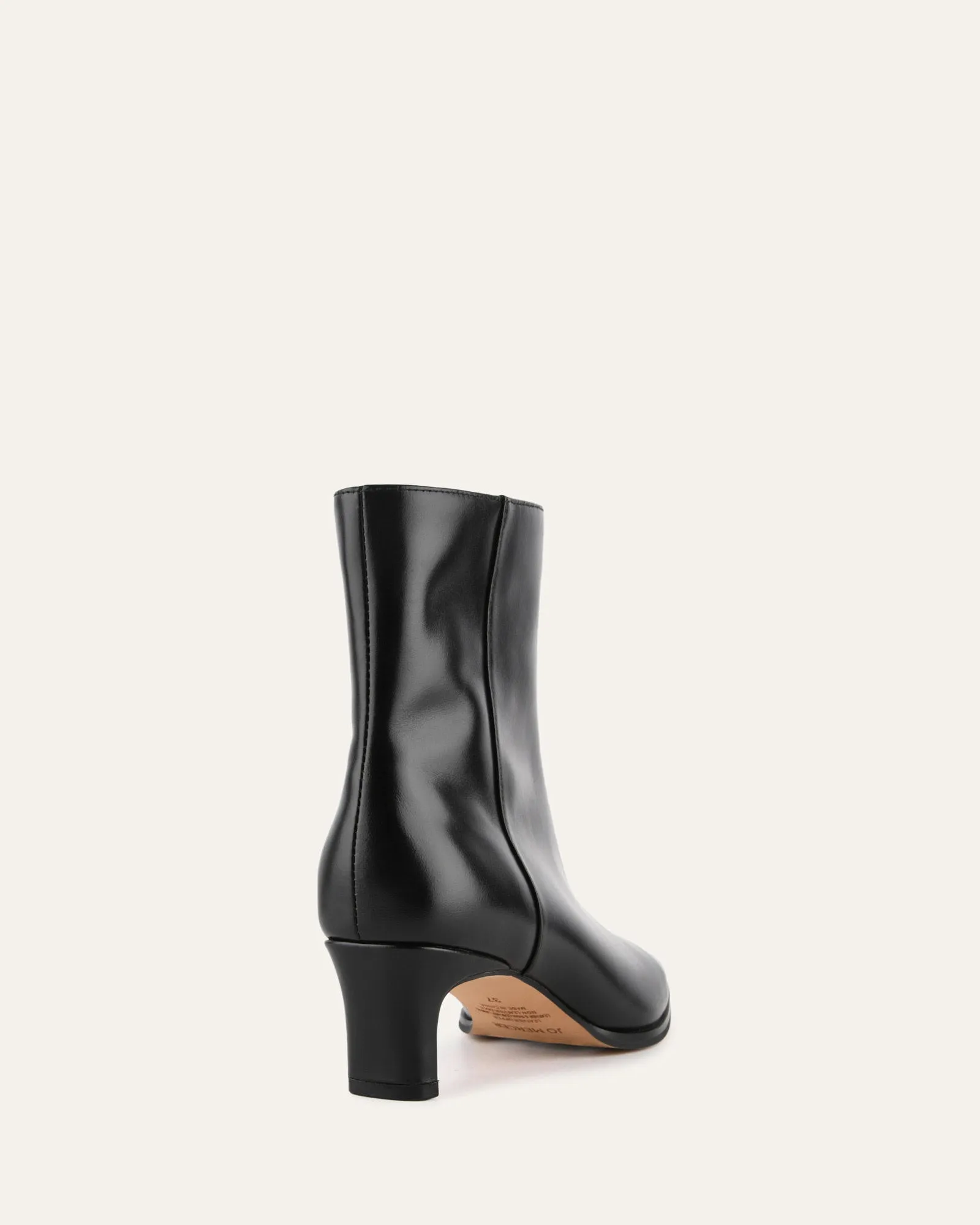 OTIS MID ANKLE BOOTS BLACK LEATHER