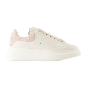 Oversize Sneakers - Leather - White/Pink