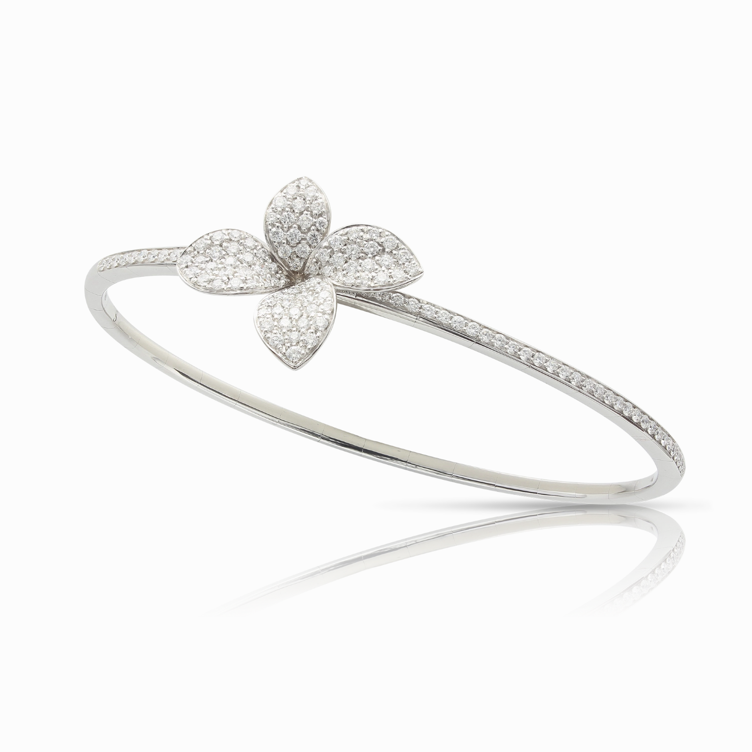 Pasquale Bruni Petit Garden 18ct White Gold Diamond Flower Bracelet