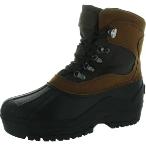 Peak Mens Two Tone Man Made Winter & Snow Boots