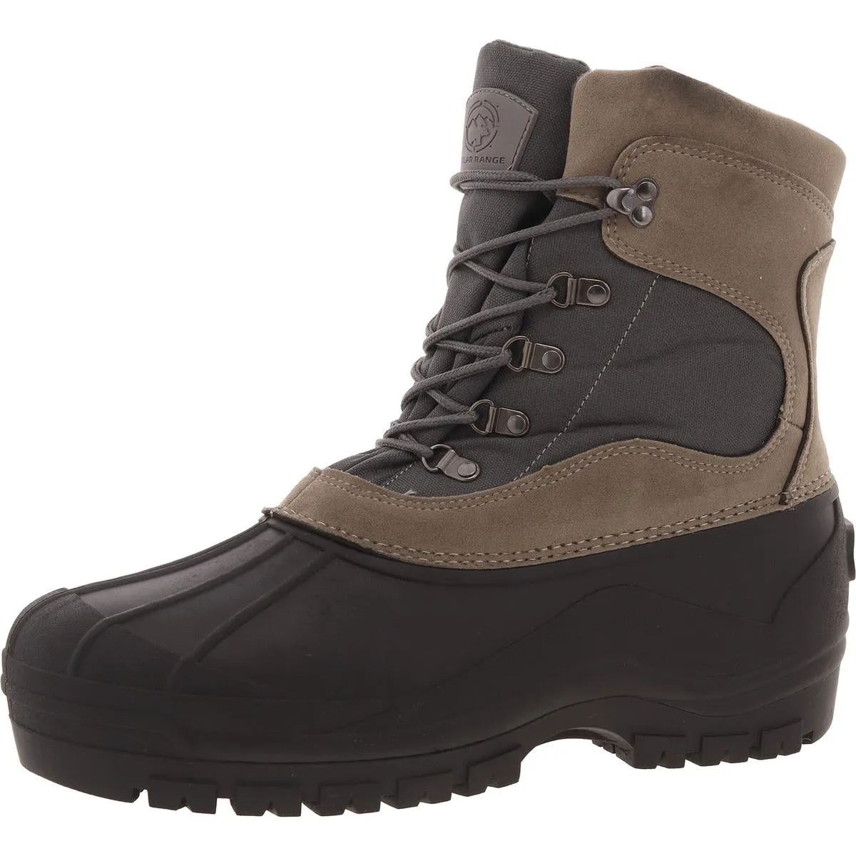 Peak Mens Two Tone Man Made Winter & Snow Boots
