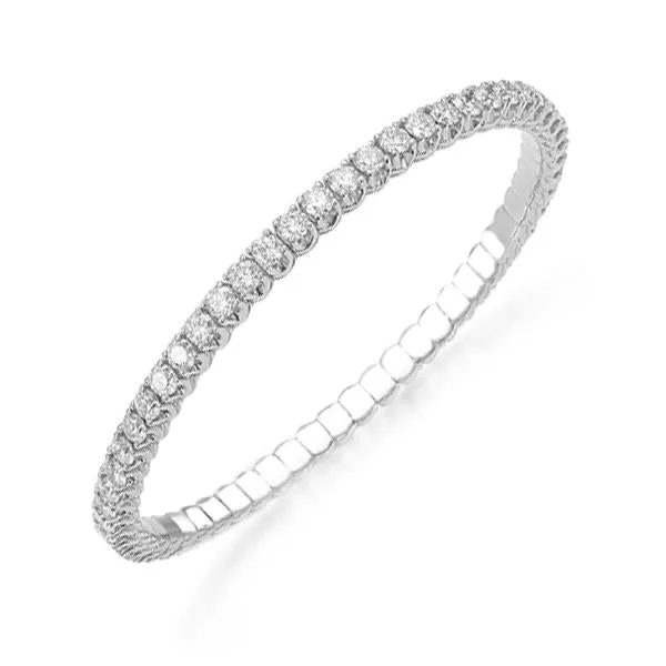 Picchiotti Xpandable 18ct White Gold 5.88ct Diamond Tennis Bracelet