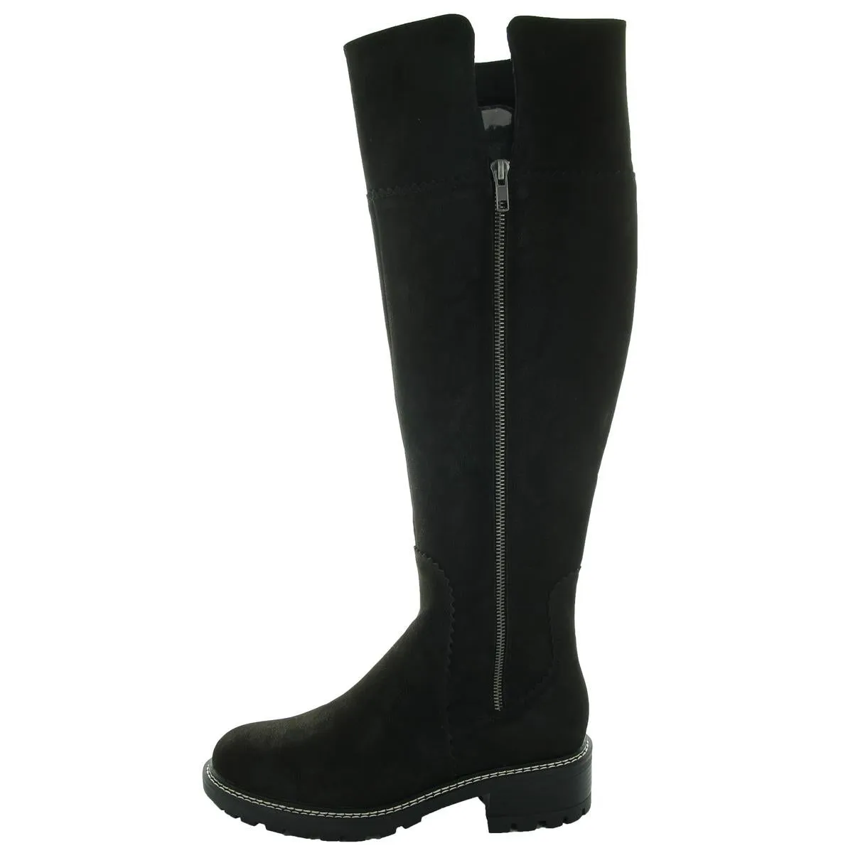 PIKE Womens Open Stitch Manmade Over-The-Knee Boots