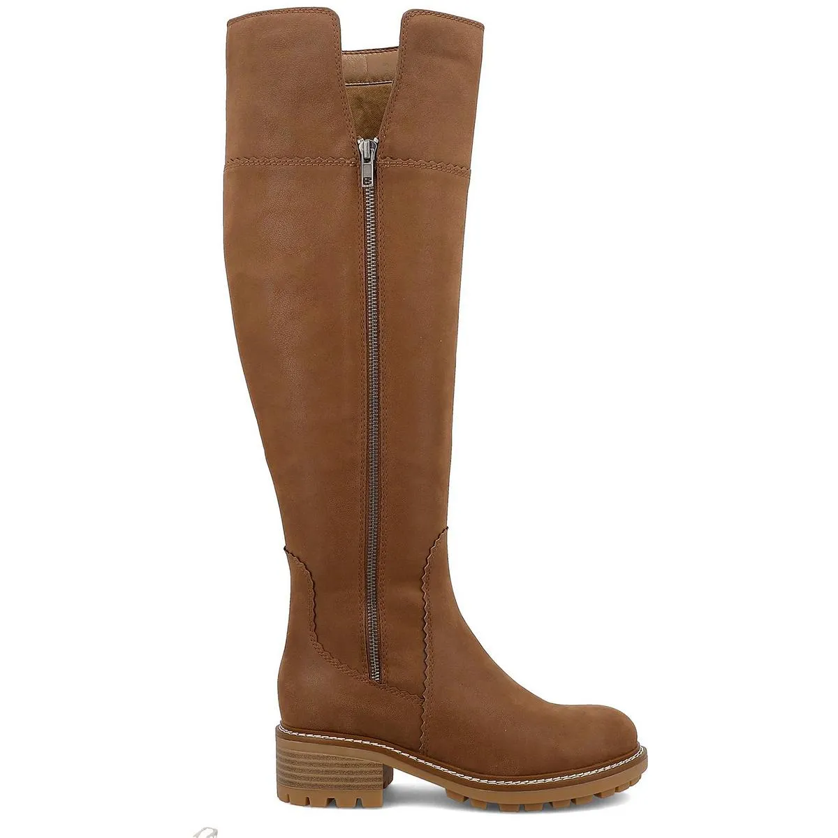 PIKE Womens Open Stitch Manmade Over-The-Knee Boots