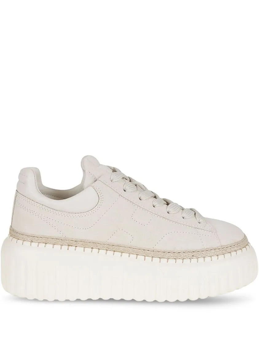 Pink Sneakers With Textured Sole