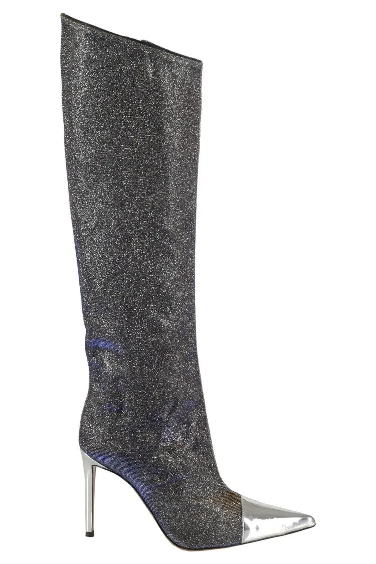 Pointed Toe Asymmetrical High Boots