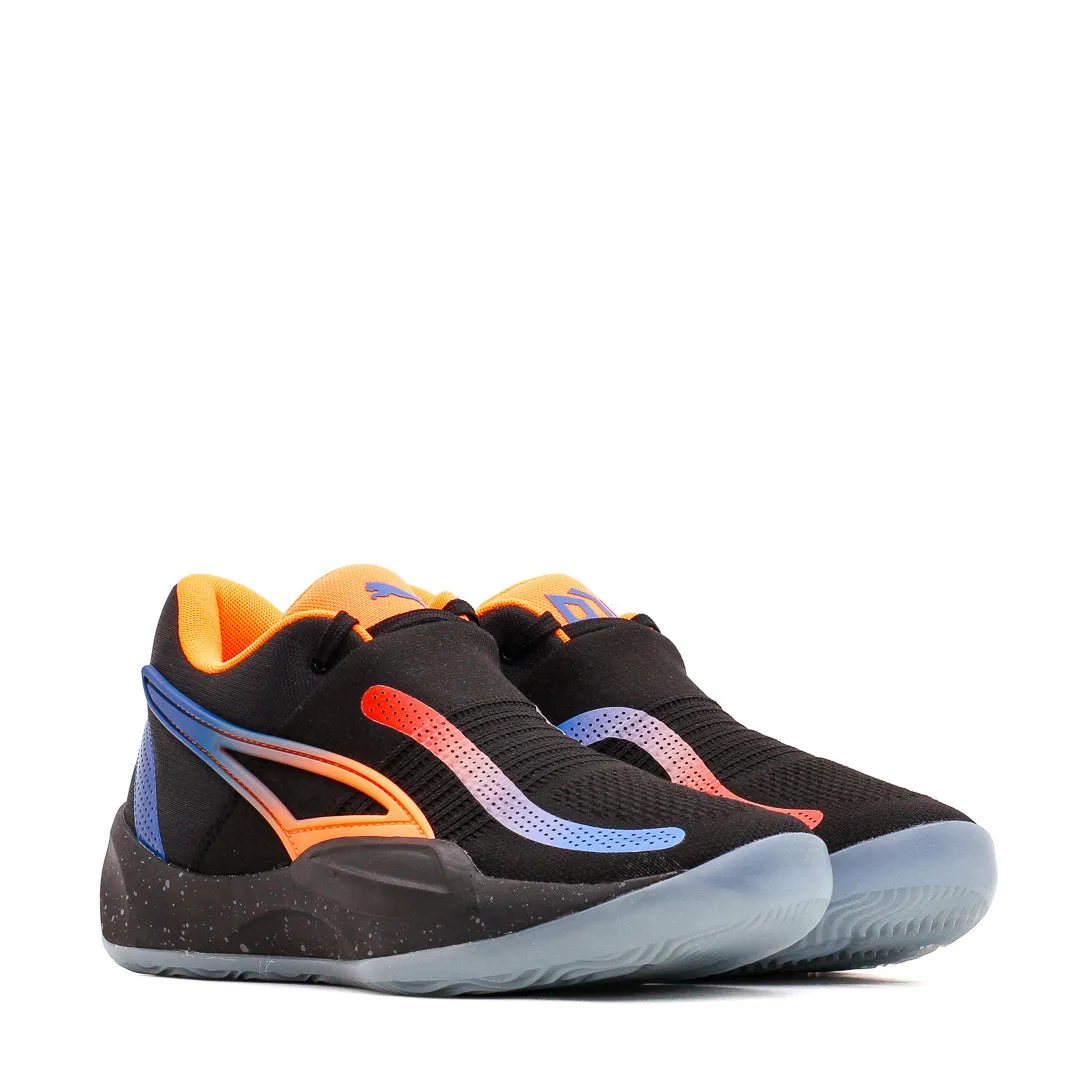 Puma Basketball Men Rise Nitro RJ Barrett Black Orange Blue 377388-02