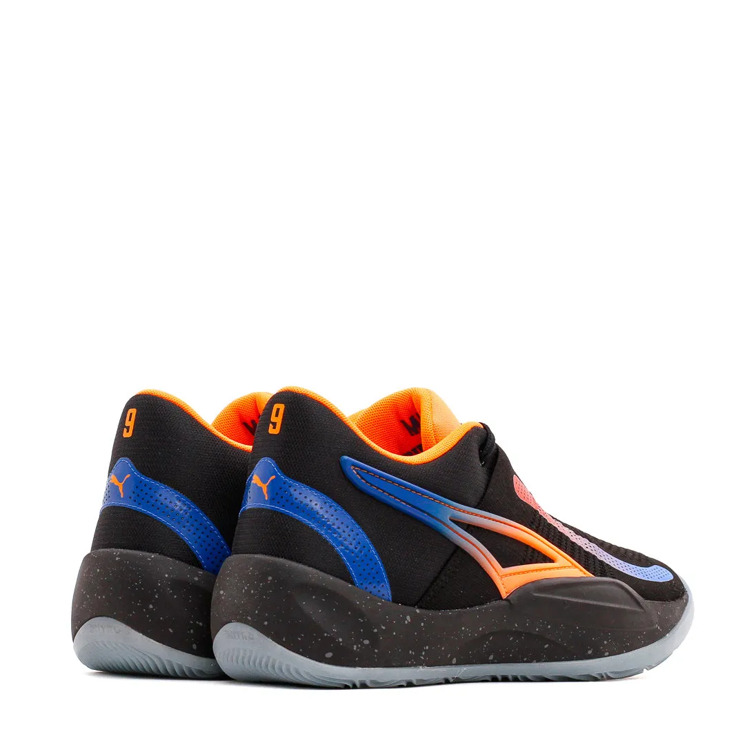 Puma Basketball Men Rise Nitro RJ Barrett Black Orange Blue 377388-02