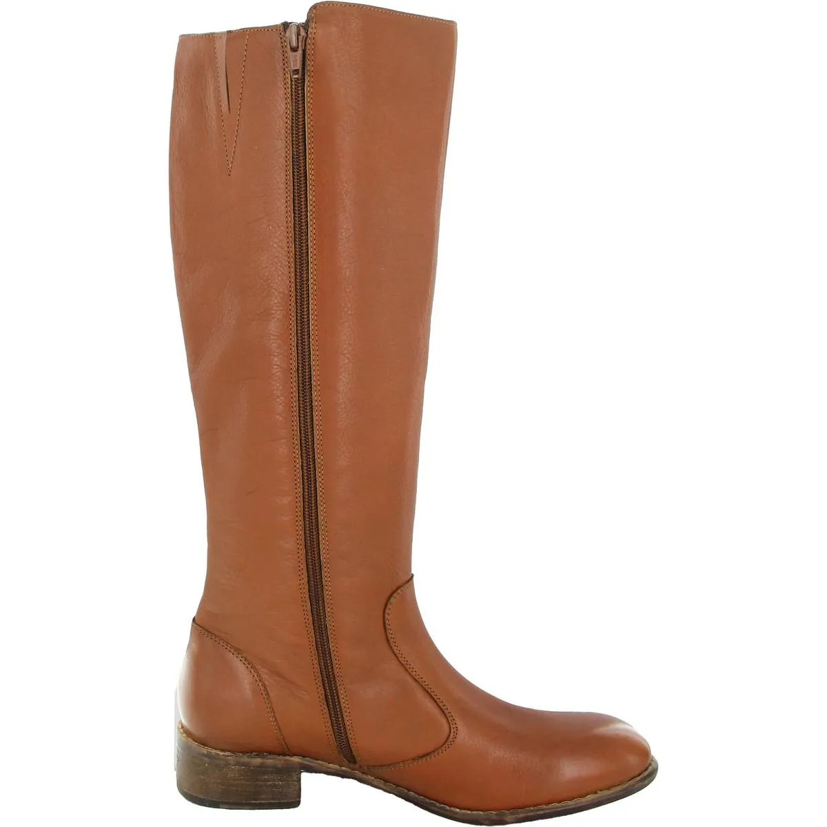 Ram Sey Womens Zipper Leather Knee-High Boots