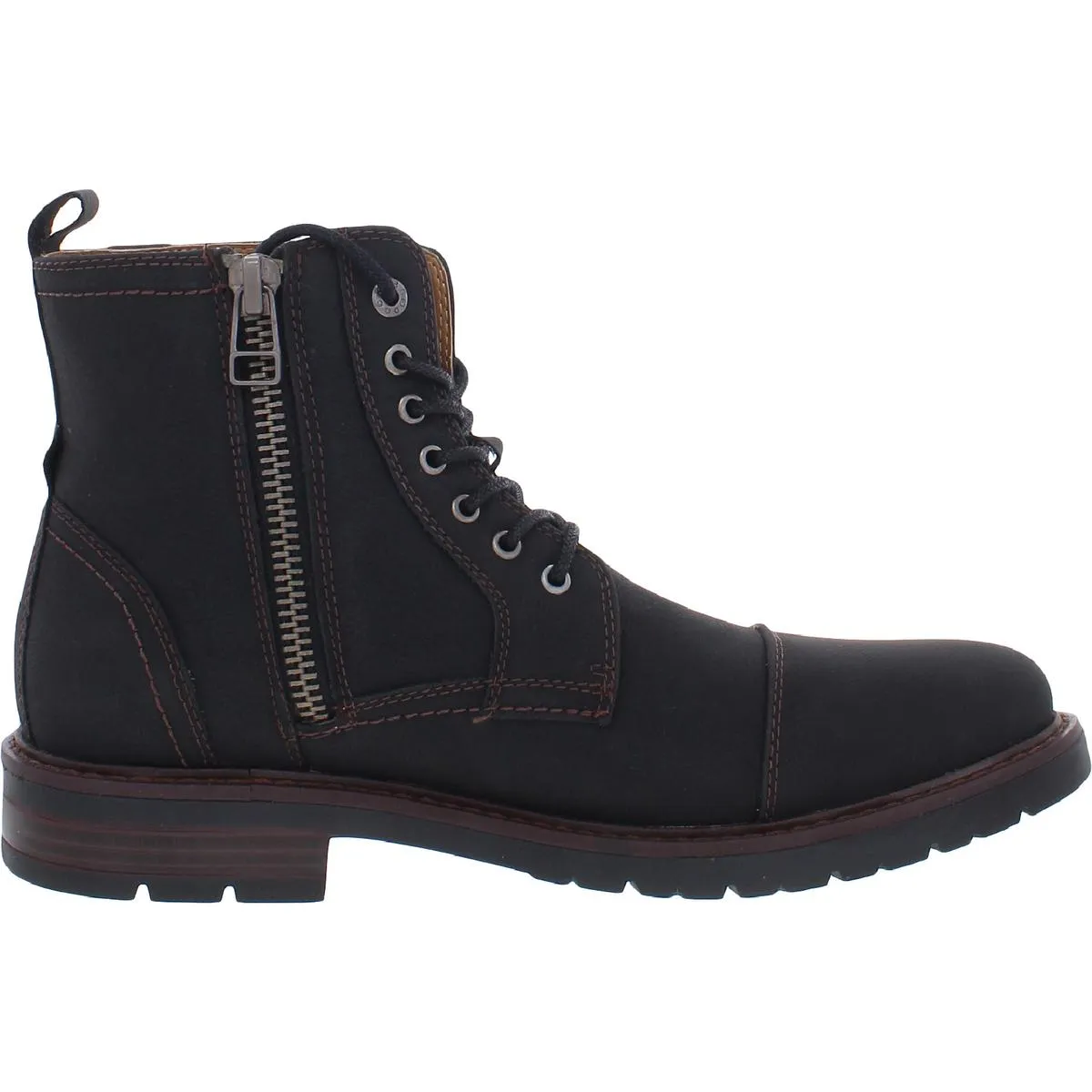 Rawls Mens Cap Toe Lace Up Ankle Boots