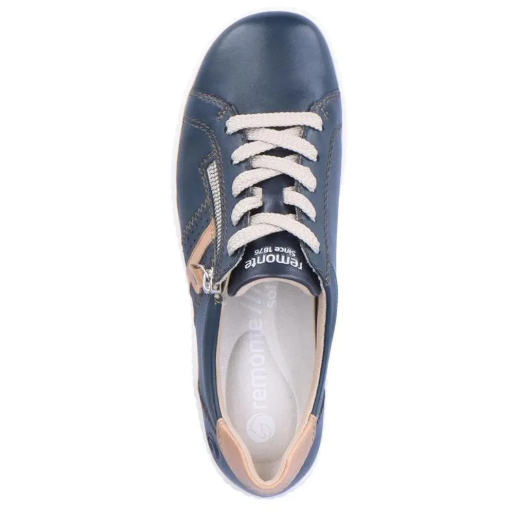 Remonte R1432 Liv 32 Navy Leather Sneaker (Women's)