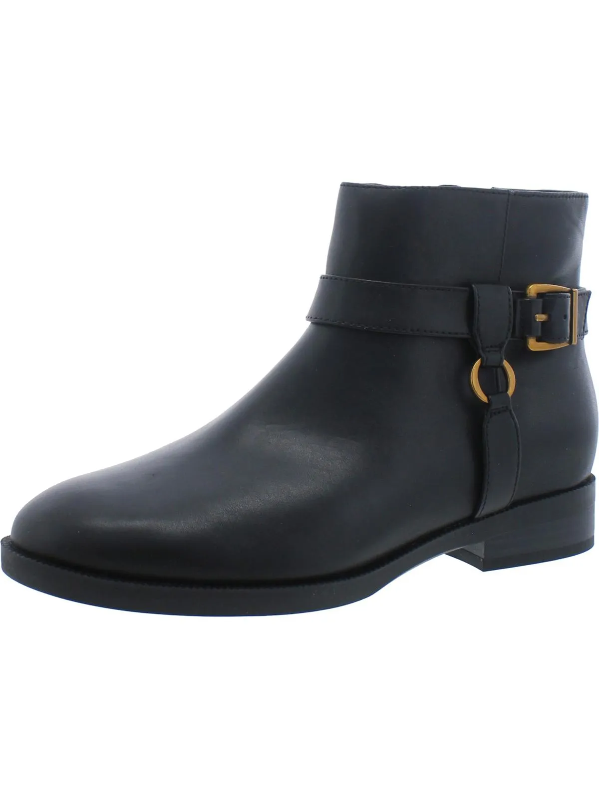 Rhiannon Womens Leather Ankle Booties