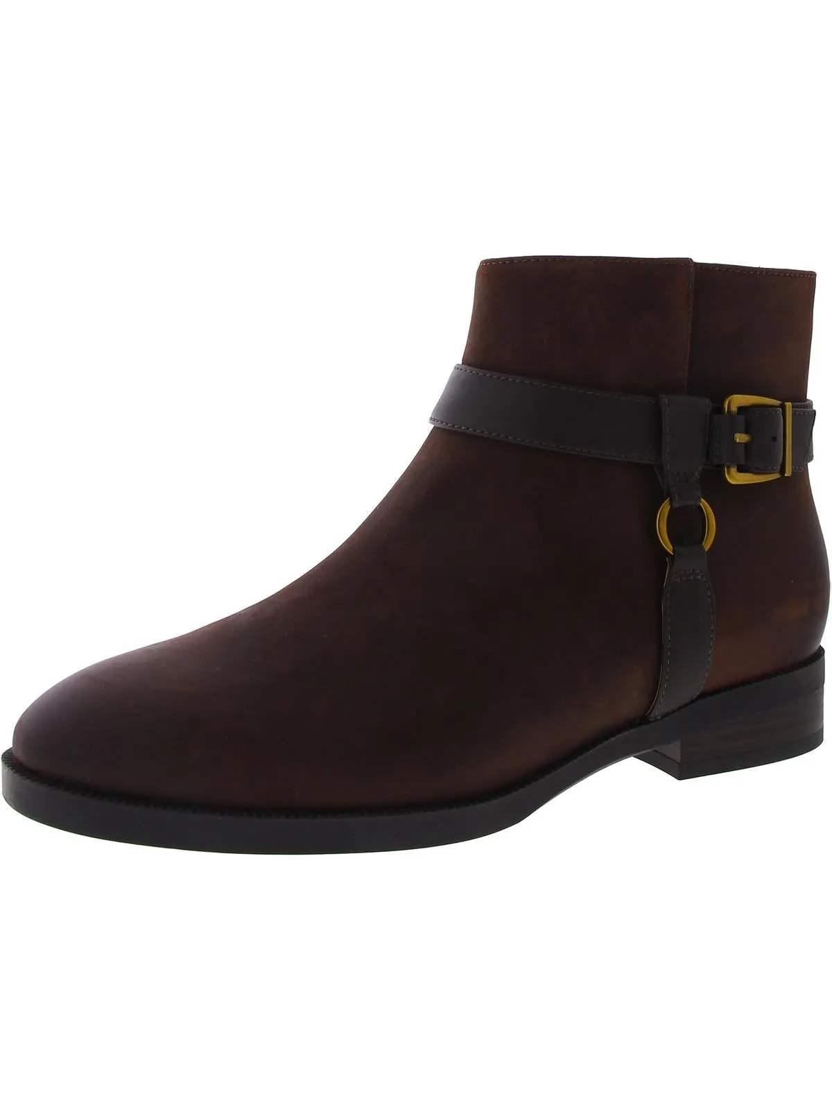 Rhiannon Womens Leather Ankle Booties