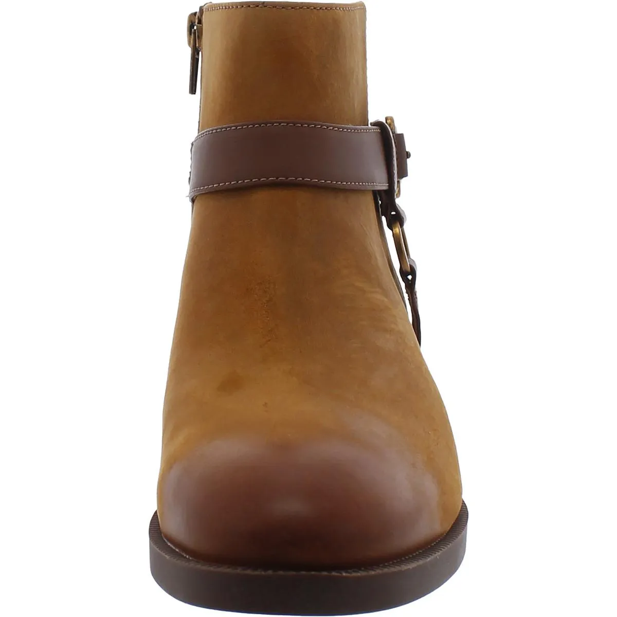Rhiannon Womens Leather Ankle Booties