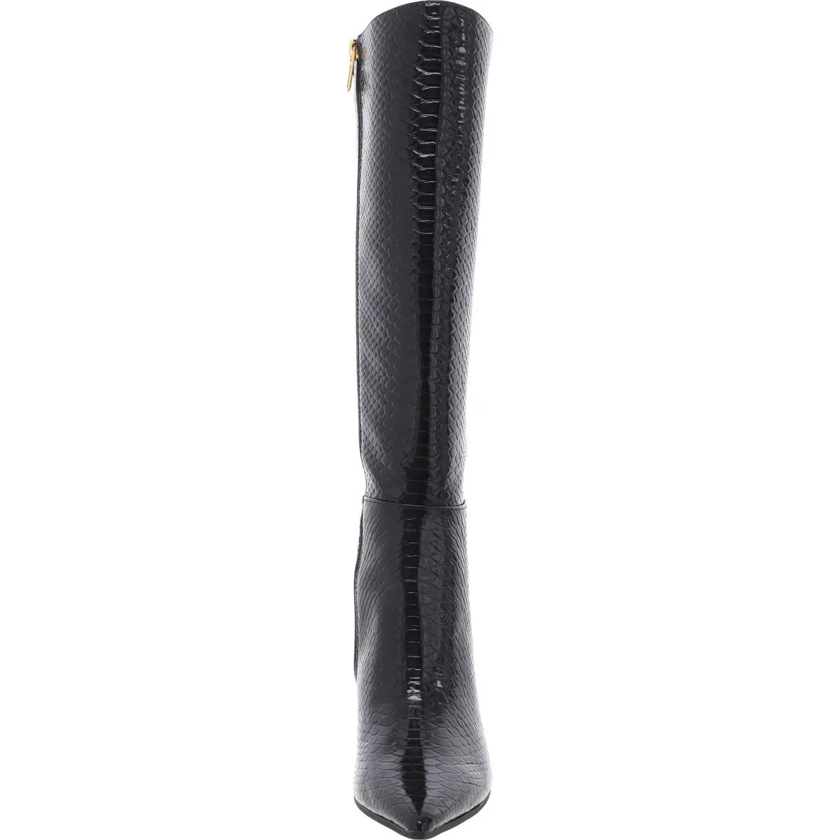 Richee Womens Zipper Patent Knee-High Boots