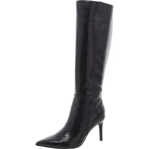 Richee Womens Zipper Patent Knee-High Boots