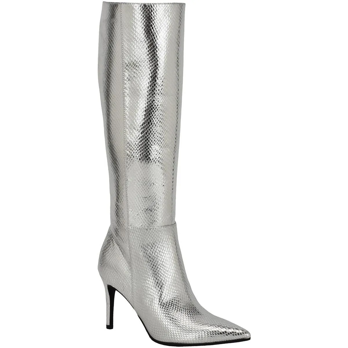 Richee Womens Zipper Patent Knee-High Boots