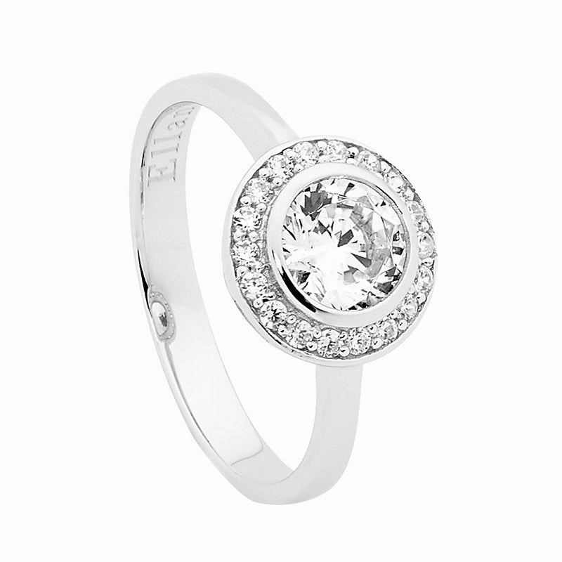 Ring - Round CZ Solitaire -Different Sizes & Colour