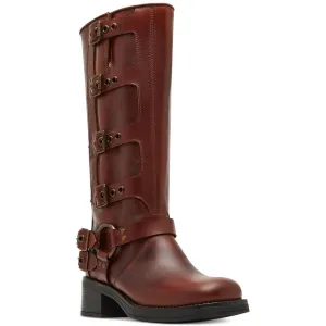 Rocky Womens Harness Leather Motorcycle Boots