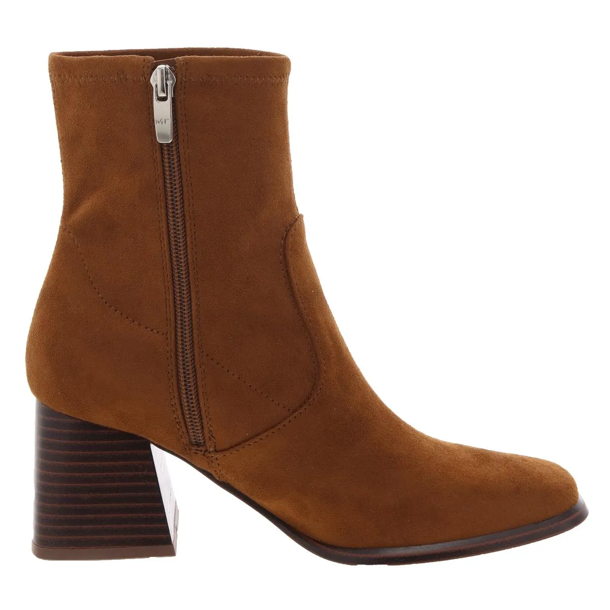 Rodana Womens Zipper Faux Suede Ankle Boots