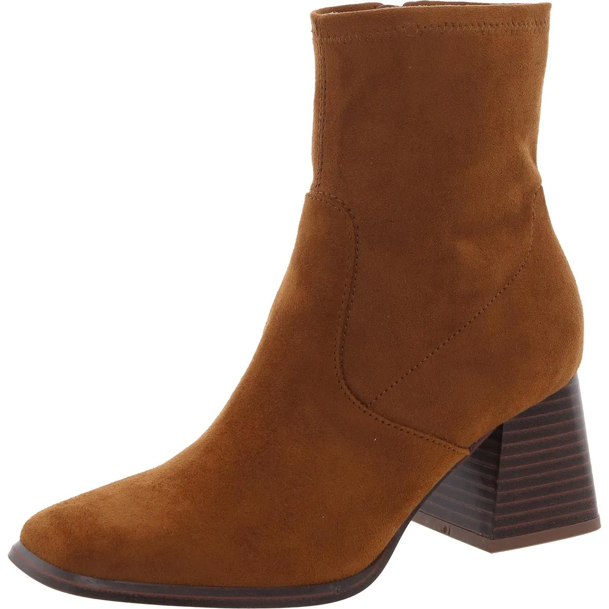 Rodana Womens Zipper Faux Suede Ankle Boots