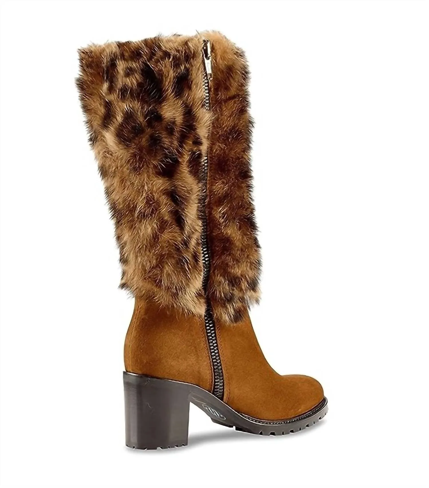 Rosina Heeled Boots In Leopard