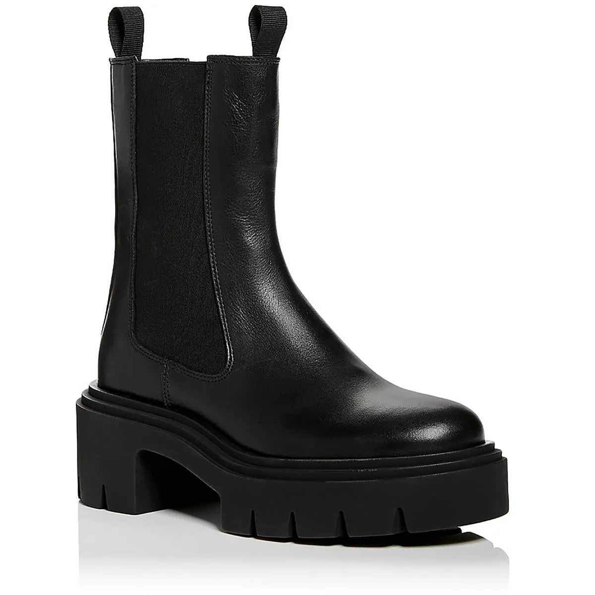 Rowen Womens Laceless Leather Motorcycle Boots
