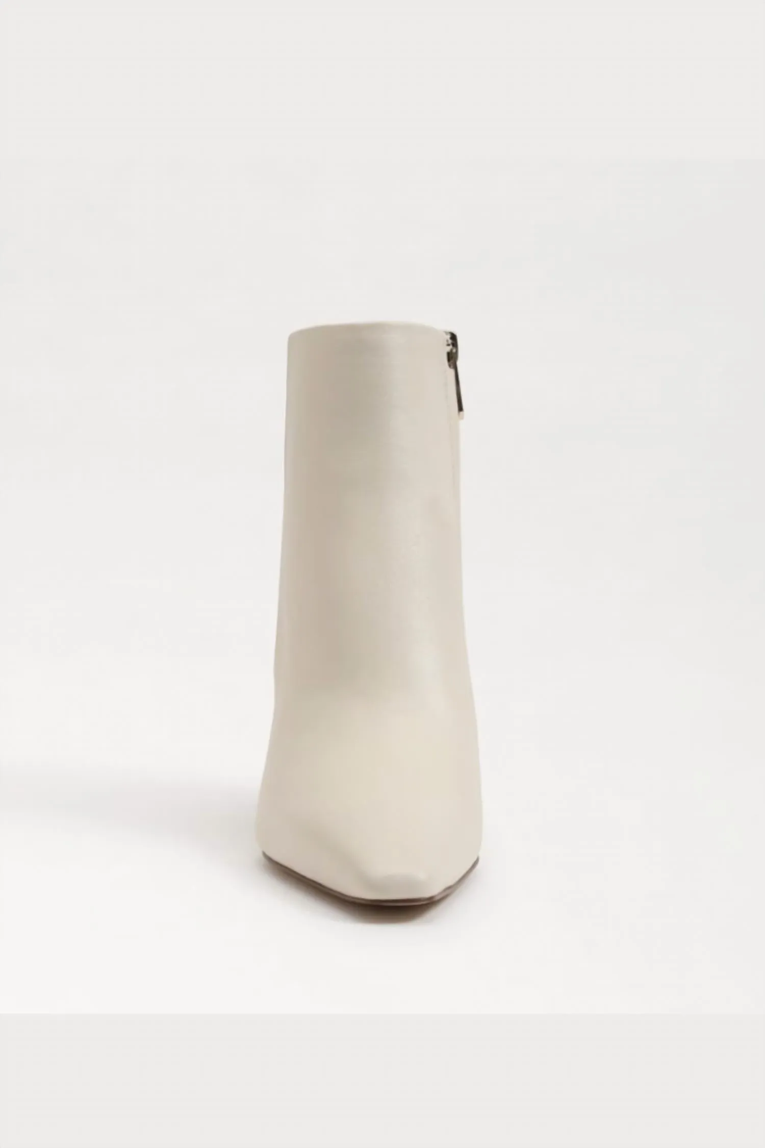 Saige Ankle Bootie In Modern Ivory Leather