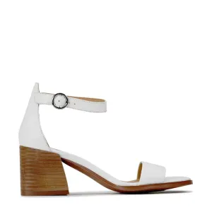 SARTORIS LEATHER ANKLE STRAP HEELED SANDALS