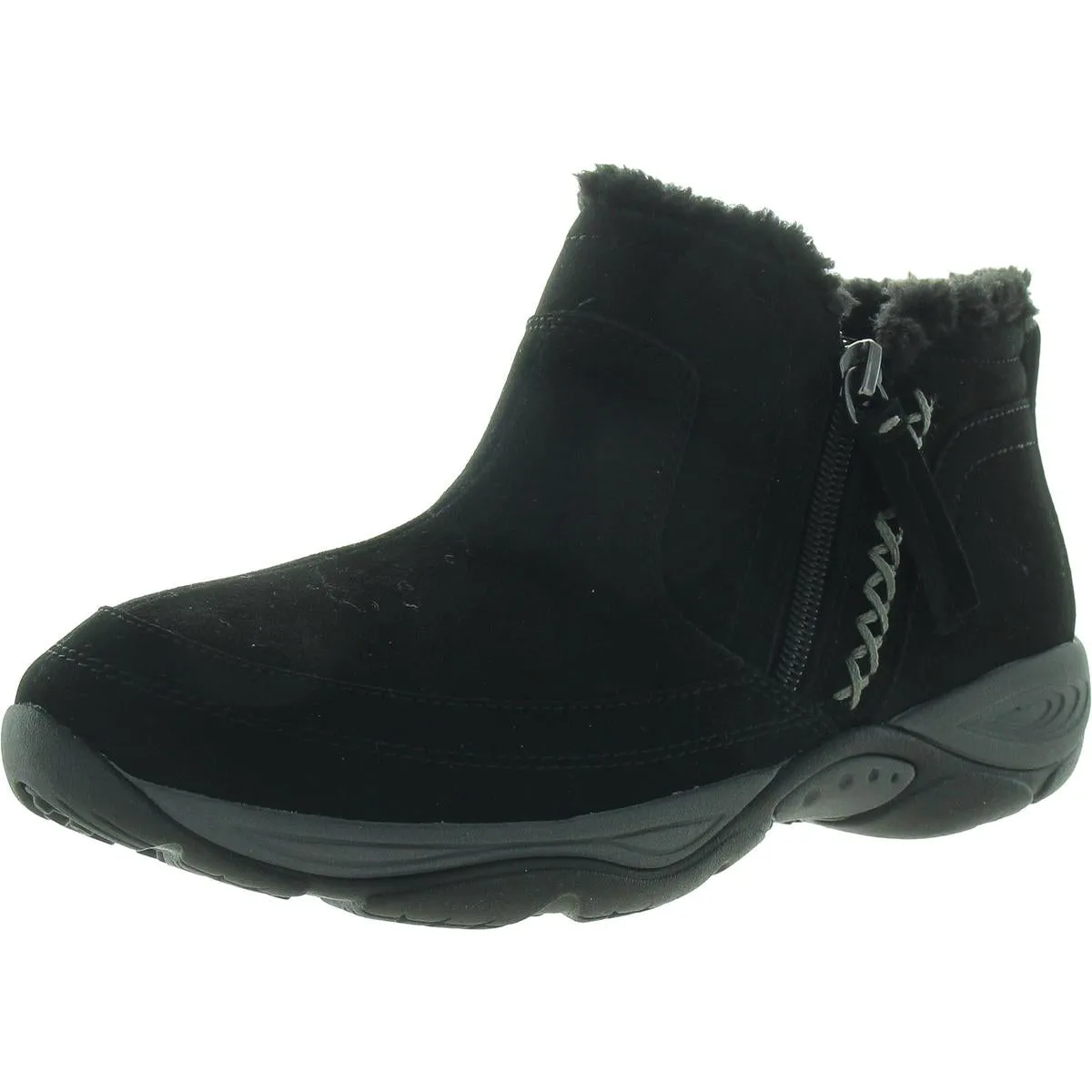 SEEPIC Womens Leather Side zipper Booties