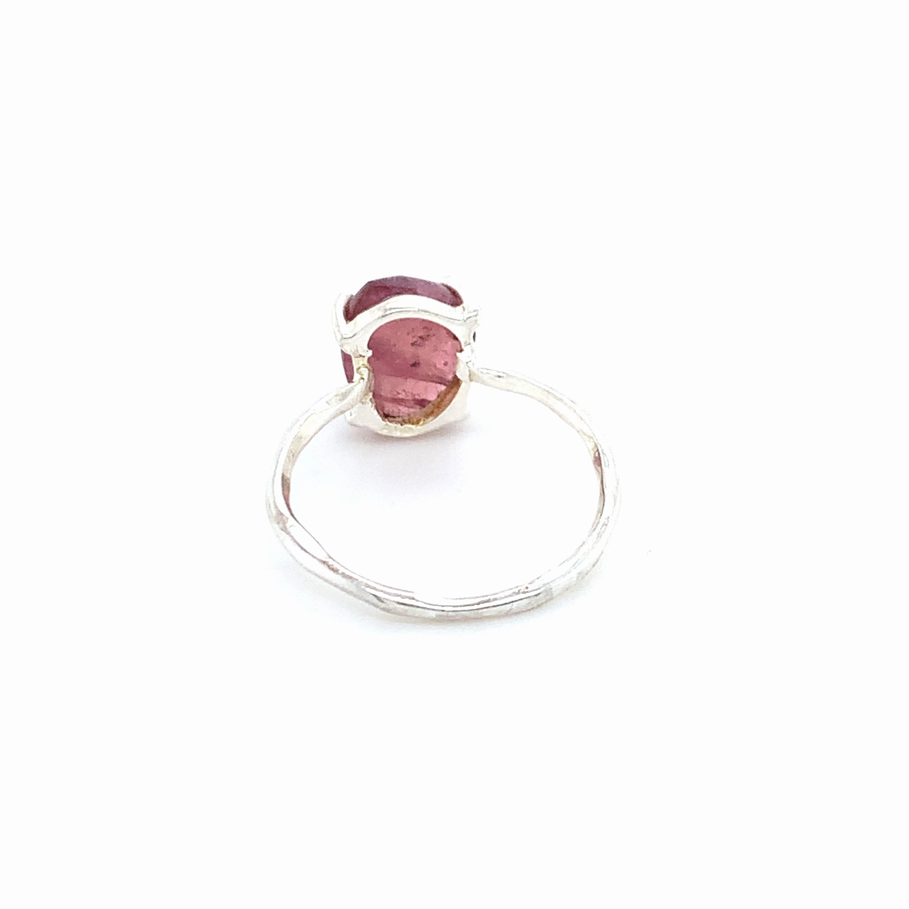 Semi-Precious Tourmaline Silver Ring