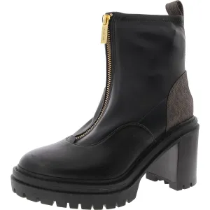 SG22F Womens Logo Leather Ankle Boots