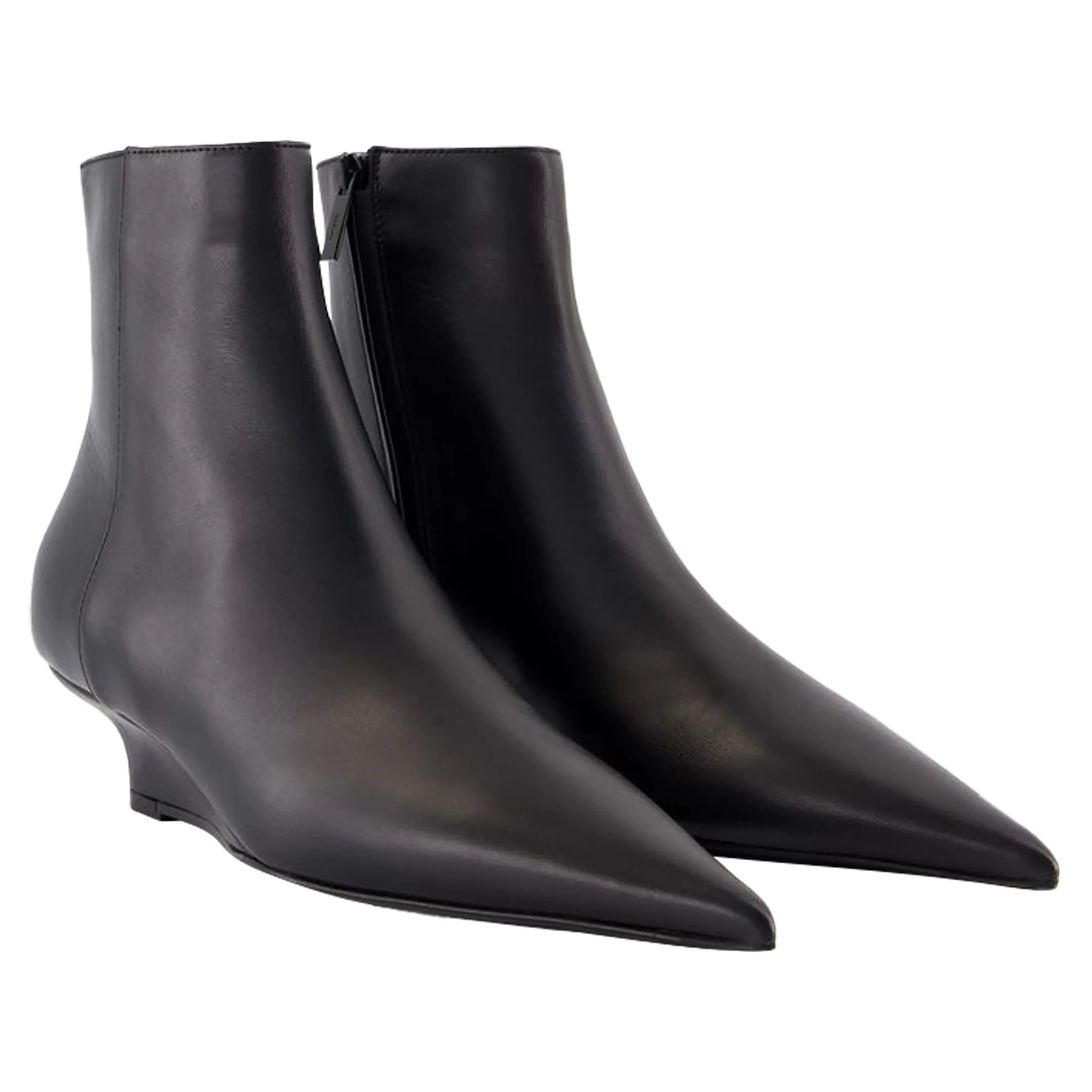 Sharp Ankle Boots - TOTEME - Leather - Black