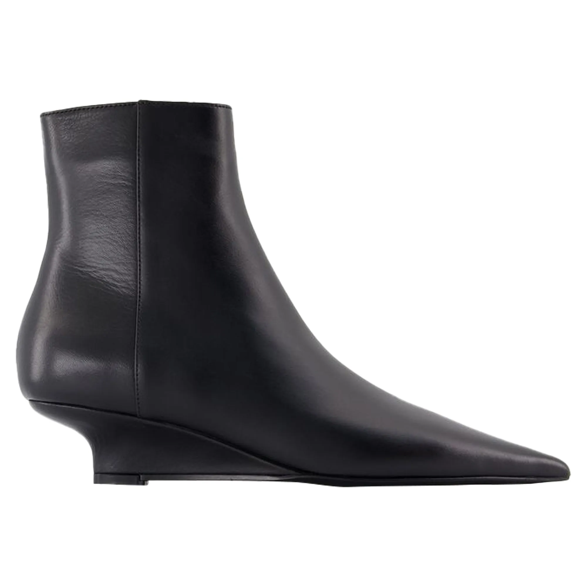 Sharp Ankle Boots - TOTEME - Leather - Black