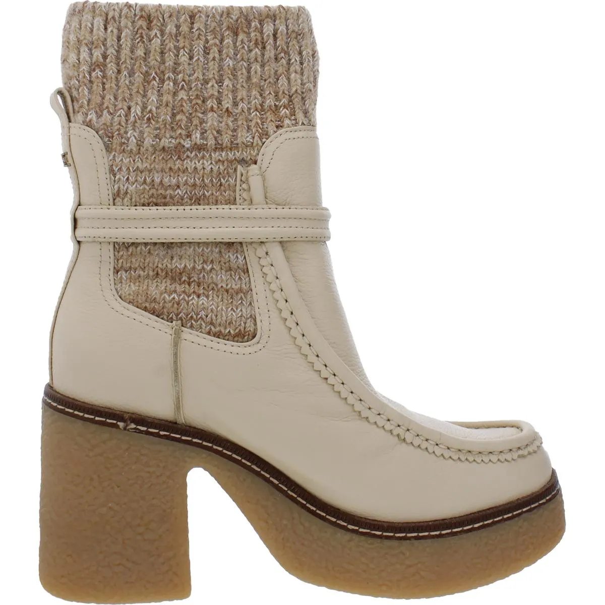 Sidney Womens Leather Australian Wool Mid-Calf Boots