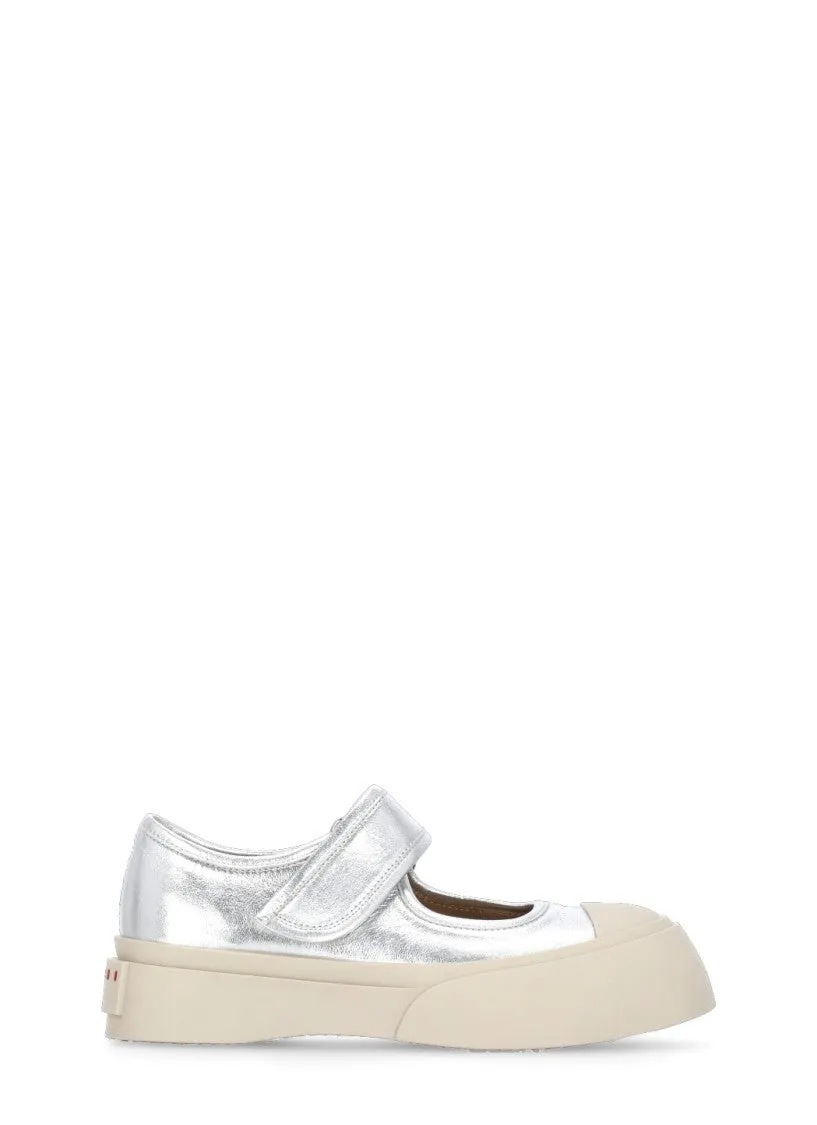 Silver Mary Jane Sneakers