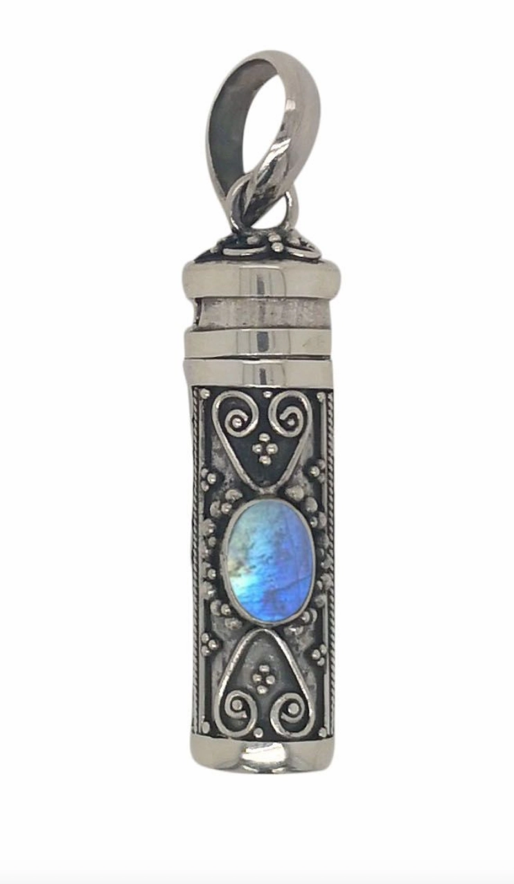 Silver & Birthstone Keepsake Pendant - 5 variants