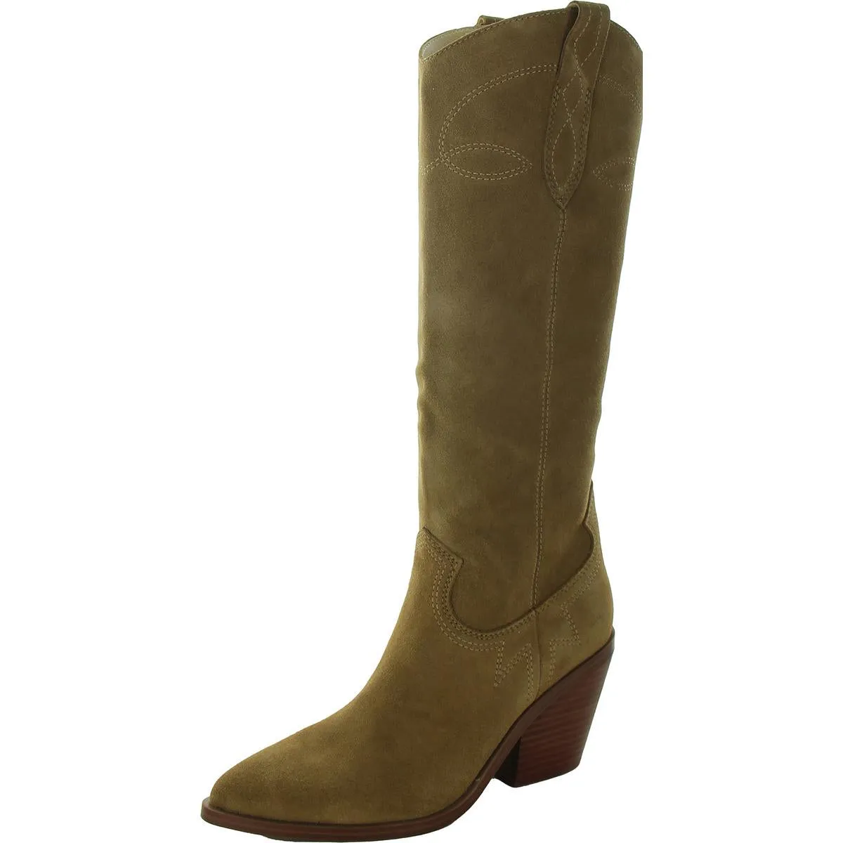 Smash Womens Pull On Pointed Toe Knee-High Boots