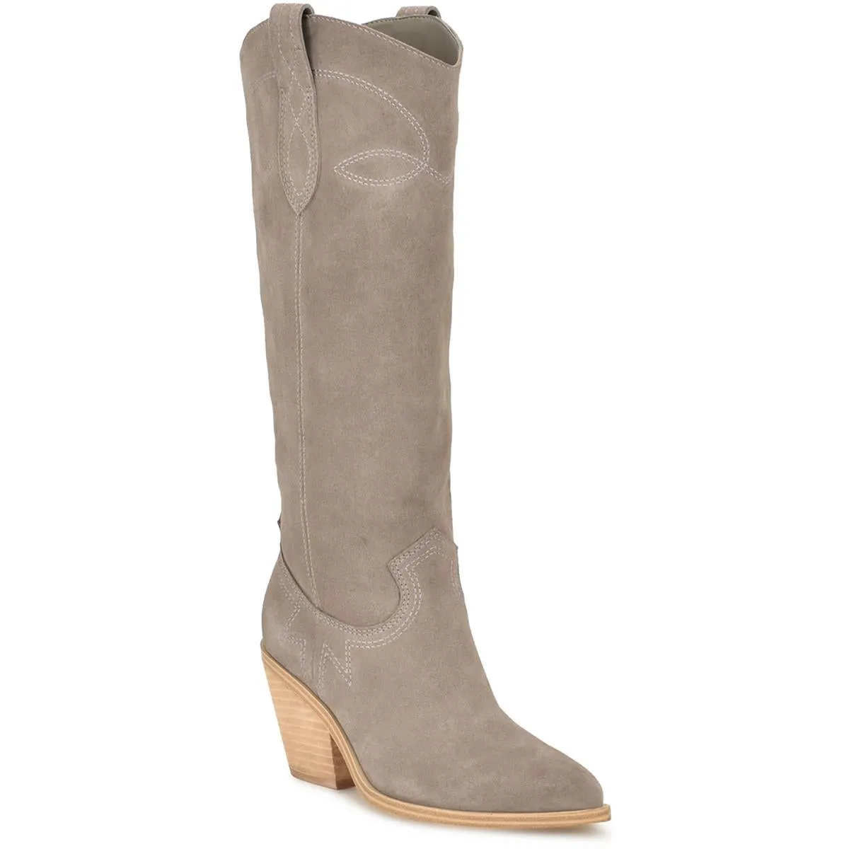 Smash Womens Pull On Pointed Toe Knee-High Boots