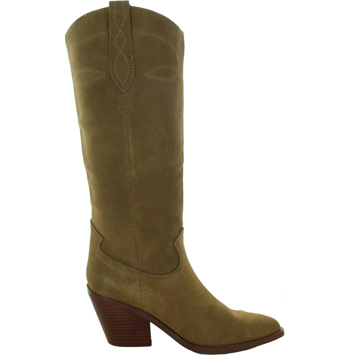 Smash Womens Pull On Pointed Toe Knee-High Boots