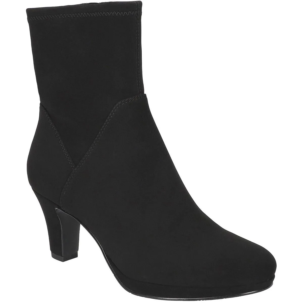 SOLANA Womens Solid Manmade Mid-Calf Boots