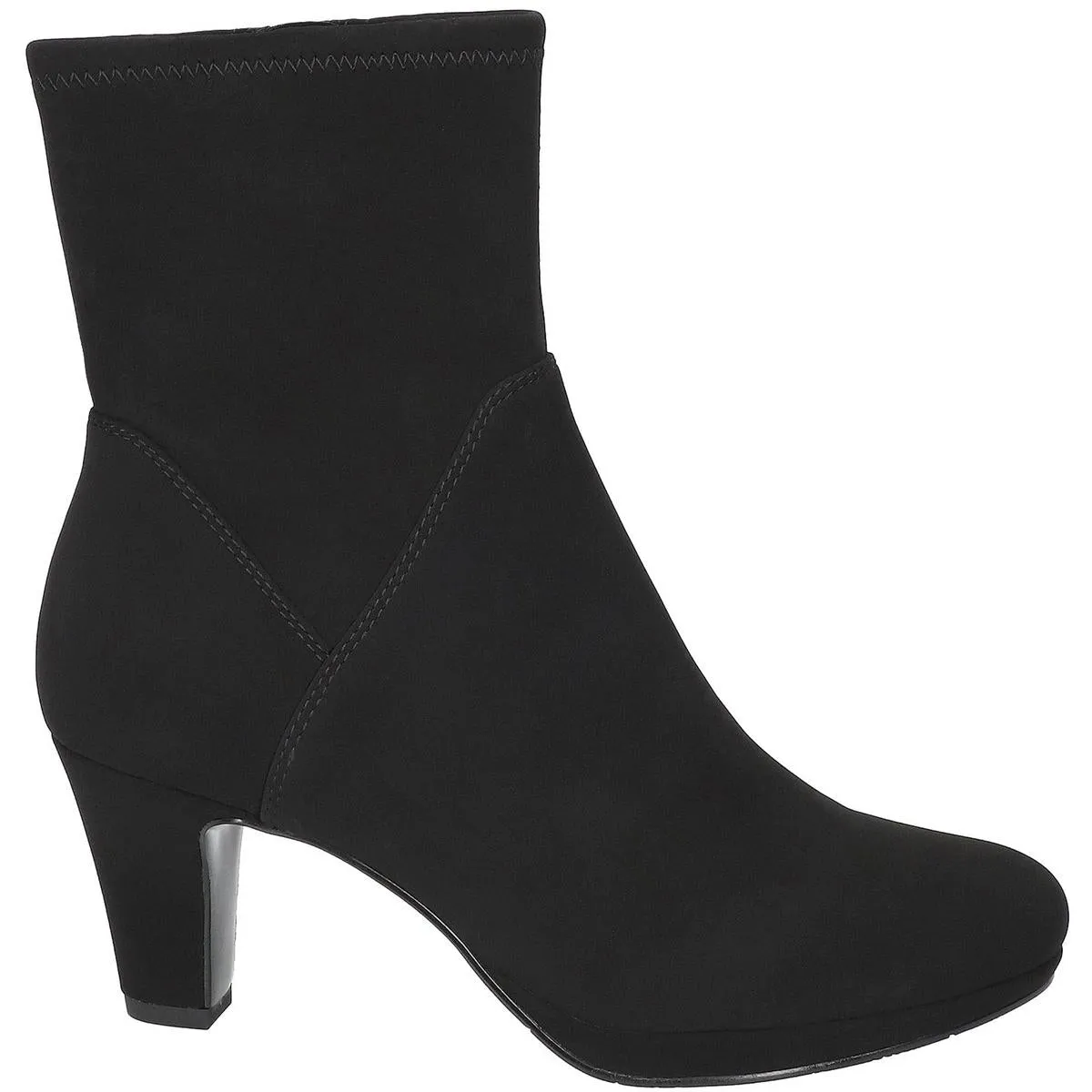 SOLANA Womens Solid Manmade Mid-Calf Boots