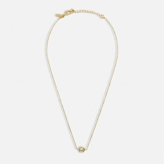 Solaria Zirconia Gold Plated 40cm   5cm Necklace 7163