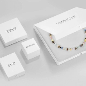 Stainless Steel Crystal White-Silver Necklace  1121/10-1417